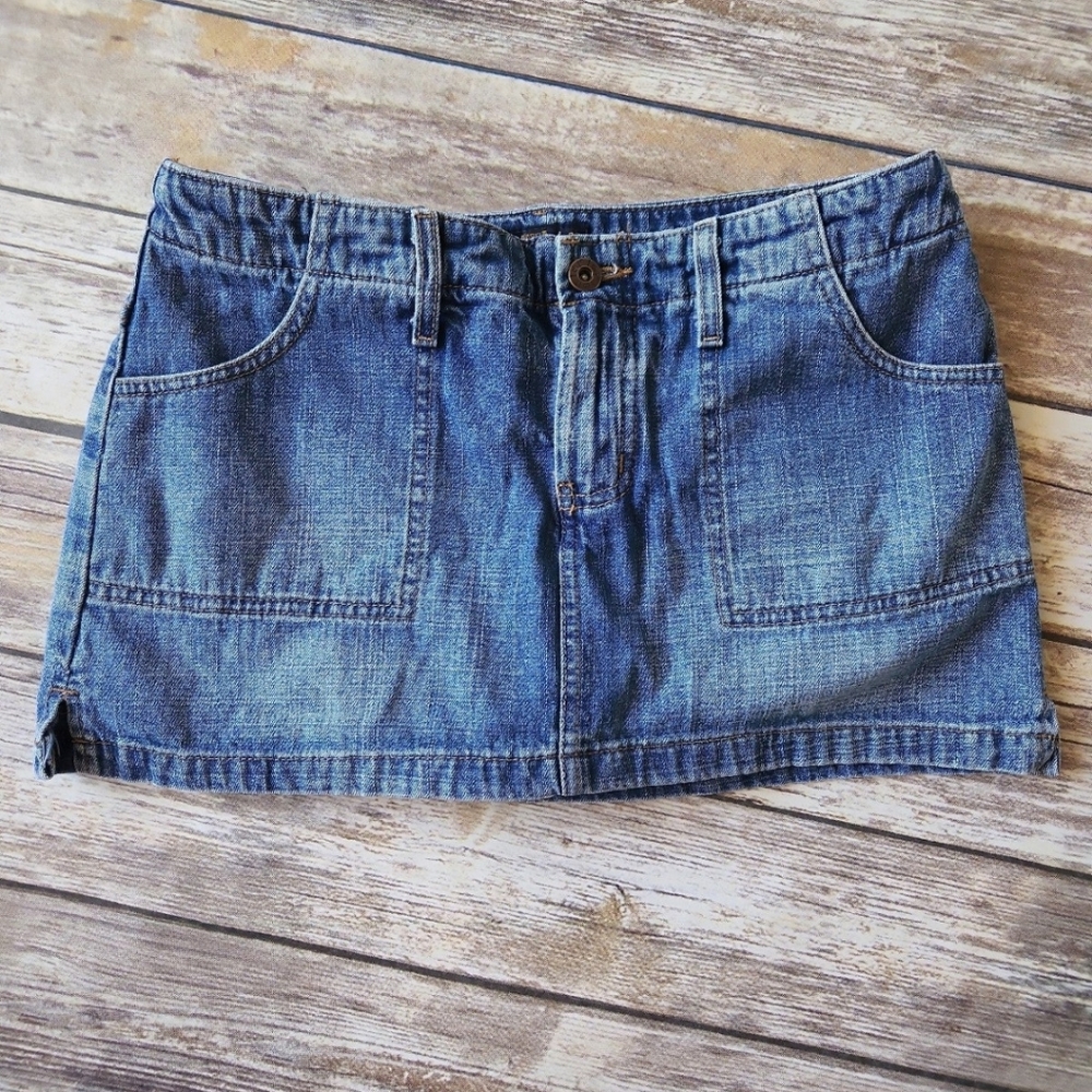 Lei vintage Jean mini skirt skort 5 juniors